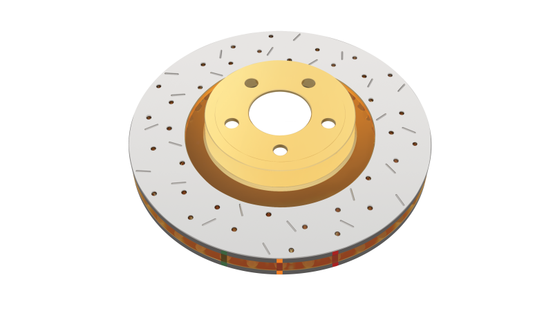 DBA 04-17 Subaru WRX STi Rear Crossdrilled & Slotted 4000 XS Series Rotor