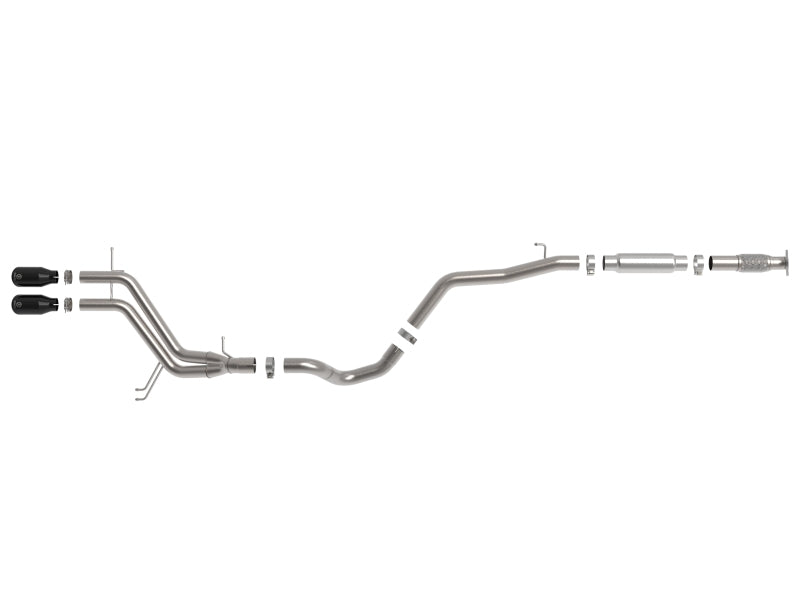 aFe Takeda 2-1/2in to 3in SS-304 Cat-Back Exhausts w/ Black Tip 13-17 Hyundai Veloster L4-1.6L
