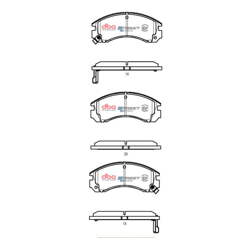 DBA 91-96 Dodge Stealth FWD Front SSEV Street Series Brake Pads