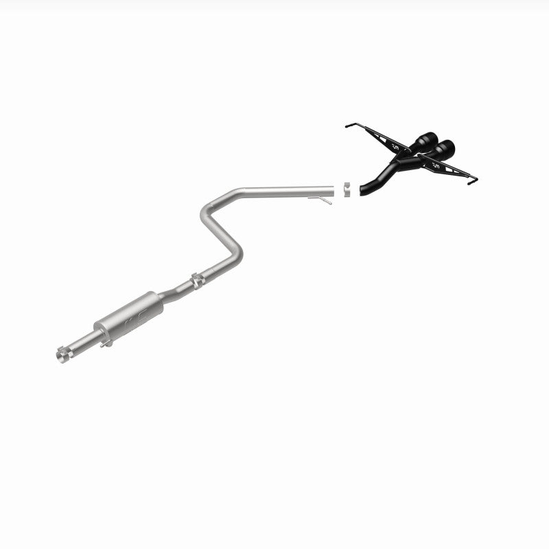 MagnaFlow 2019 Hyundai Veloster 1.6L 2.5in Center Exit Stainless Steel Cat-Back Exhaust w/Blk Tips
