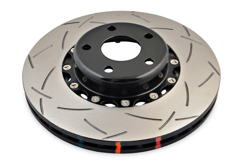 DBA 02-10 WRX / 13+ FR-S / 13+ BRZ Premium Front Slotted 5000 Series 2 Piece Rotor w/ Black Hat