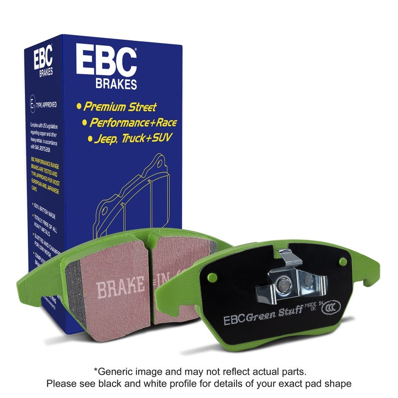 EBC 11+ Lexus CT200h 1.8 Hybrid Greenstuff Rear Brake Pads