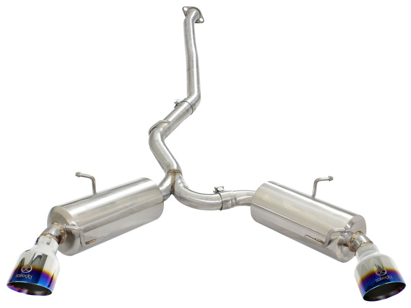 aFe Takeda Exhaust Axle-Back 13-15 Scion FRS / Subaru BRZ 304SS Blue Flame Dual Tips Exhaust