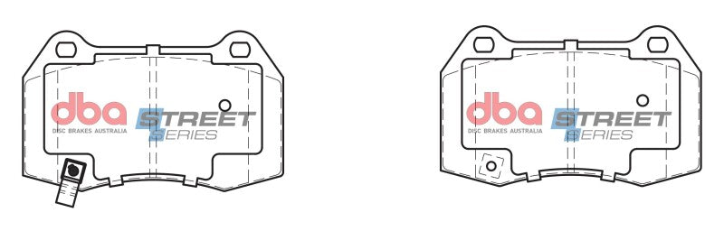 DBA 02-09 Nissan 350Z Street Series Front Brake Pads