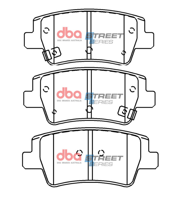DBA 17-20 Hyundai Elantra GT Rear Street Series Brake Pads