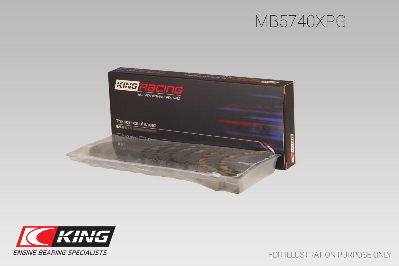 King Engine Bearings Subaru EJ20/EJ22/EJ25 Housing Bore + .005 (Size 0.25) Main Bearing Set
