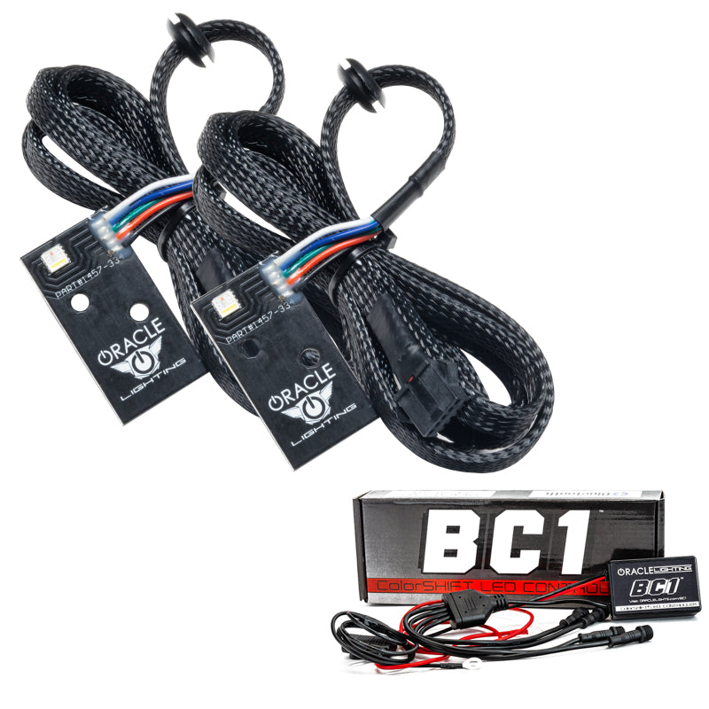Oracle 14-21 Infiniti Q50 RGB+W Headlight DRL Upgrade Kit - ColorSHIFT w/ BC1 Cntrl