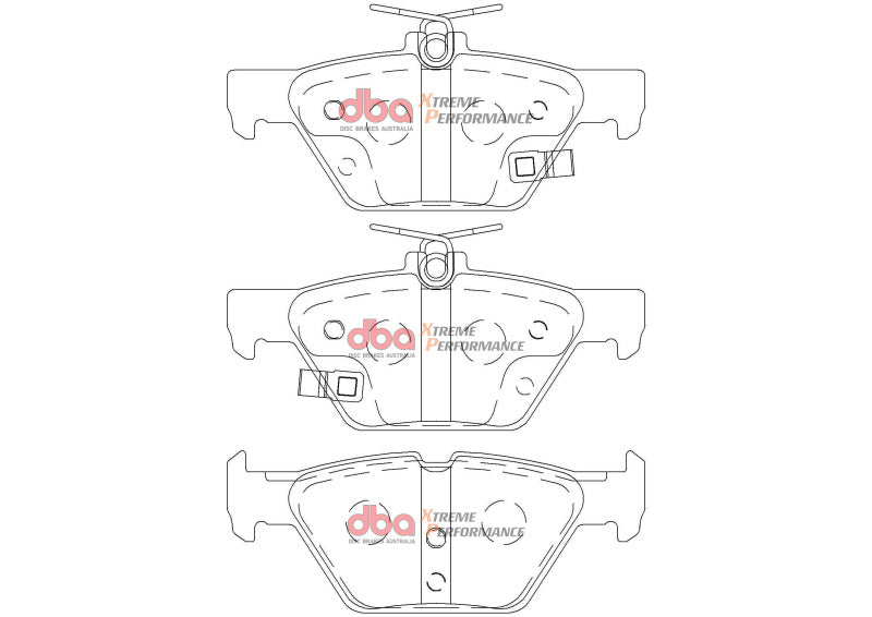 DBA 16-22 Subaru WRX (w/Eyesight Technology) XP Performance Rear Brake Pads