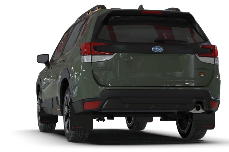 Rally Armor 22-24 Subaru Forester & Wilderness Black UR Mud Flap w/Blue Logo