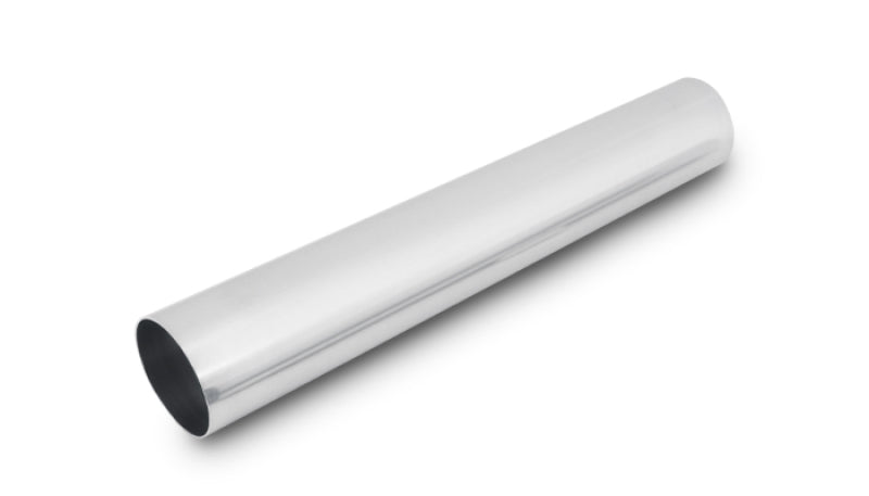 Vibrant 4in O.D. Universal Aluminum Tubing (18in long Straight Pipe) - Polished