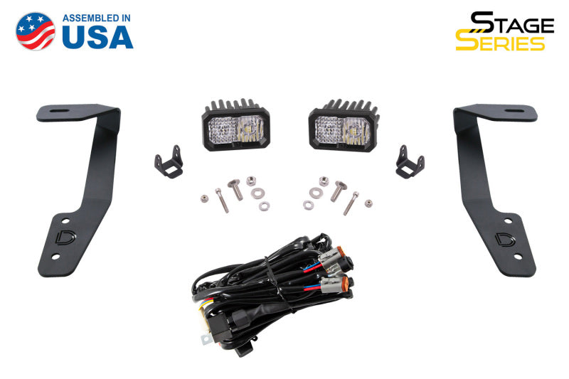Diode Dynamics 18-21 Subaru Crosstrek Pro SS3 LED Ditch Light Kit - Yellow Combo
