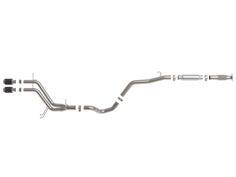 aFe Takeda 2-1/2in to 3in SS-304 Cat-Back Exhaust w/ C/F Tips 13-17 Hyundai Veloster L4-1.6L