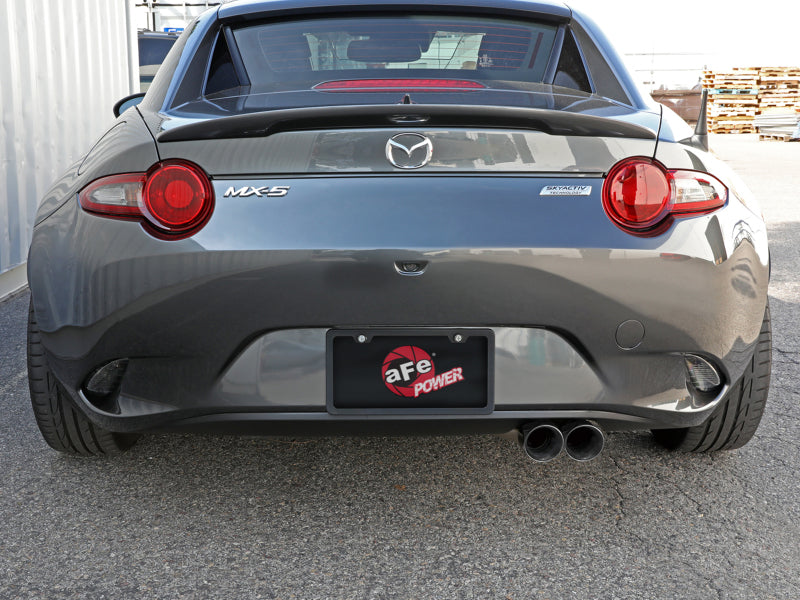 aFe Takeda 2-1/2in SS-304 Cat-Back Exhausts w/ Polished Tip 16-19 Mazda MX-5 Miata ND 2.0T