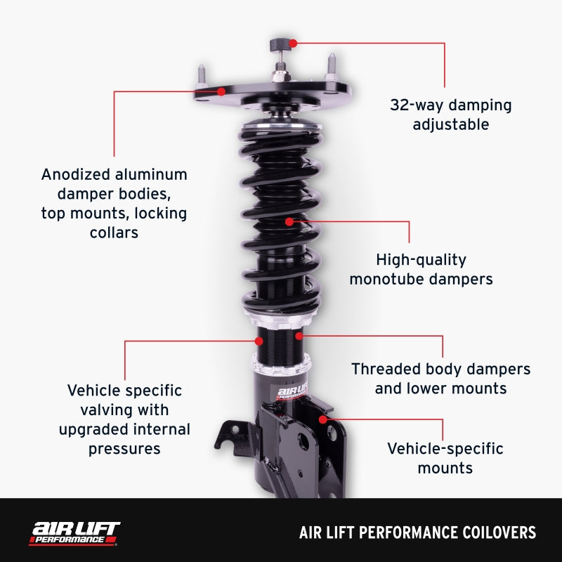 Air Lift Performance 07-08 Infiniti G35 / 09-13 Infiniti G37 Coilover Kit
