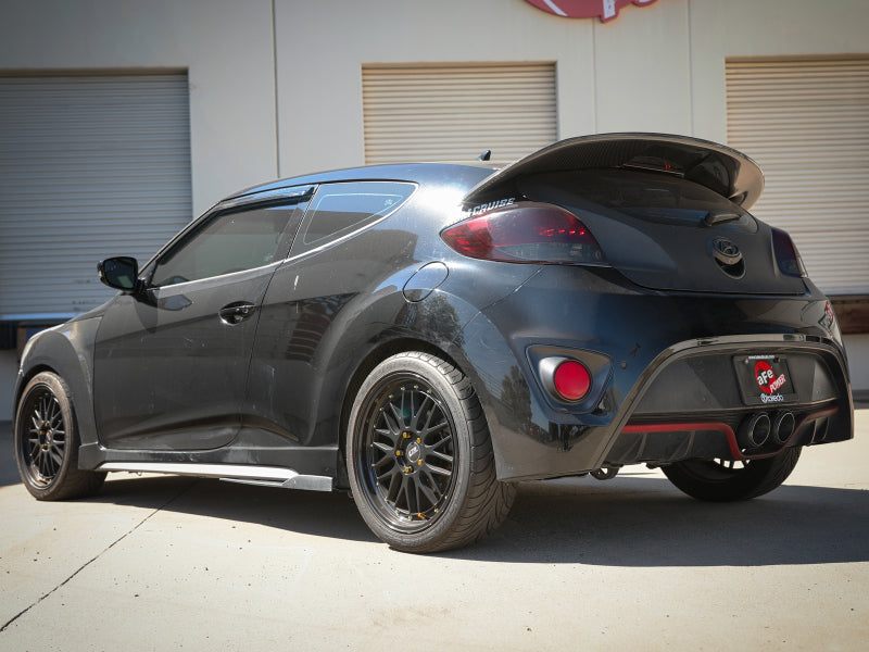 aFe Takeda 13-17 Hyundai Veloster L4-1.6L 2-1/2in 304 SS Axle-Back Exhaust w/ Carbon Fiber Tips