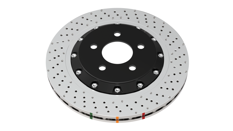 DBA 15-21 Nissan GT-R Nismo Front 5000 Series Drilled Rotor w/ Silver Hat