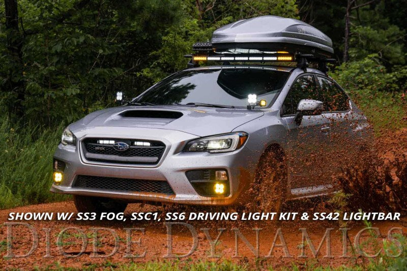 Diode Dynamics 15-21 Subaru WRX/STi Sport SS3 LED Ditch Light Kit - Yellow Combo