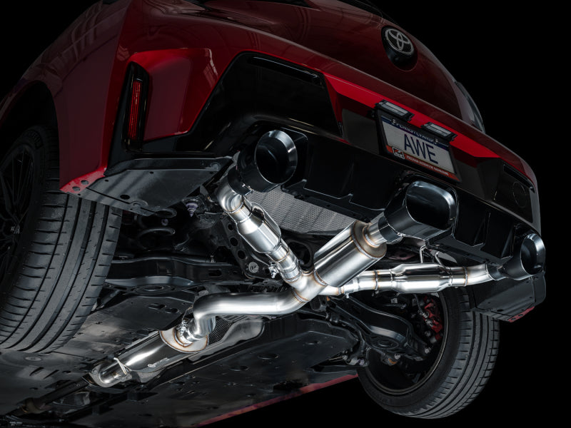 AWE Tuning 2023+ Toyota GR Corolla Touring Edition Exhaust - Diamond Black Tips