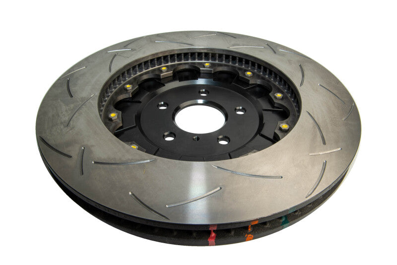 DBA T3 5000 Slotted Series w/ Black Hat Front Left 2012 Nissan GTR R35