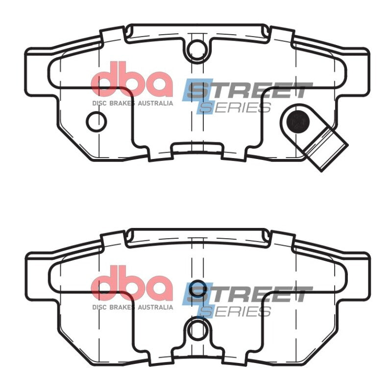 DBA 92-00 Honda Civic Si Street Series Rear Brake Pads