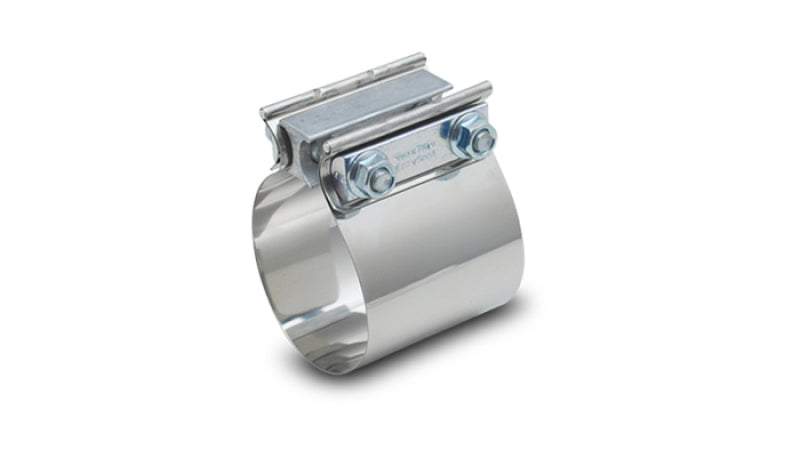 Vibrant Easy Seal SS Exh Sleeve Butt Joint Clamp for 4in O.D. Tubing also 4in Nominal Oval Tubing