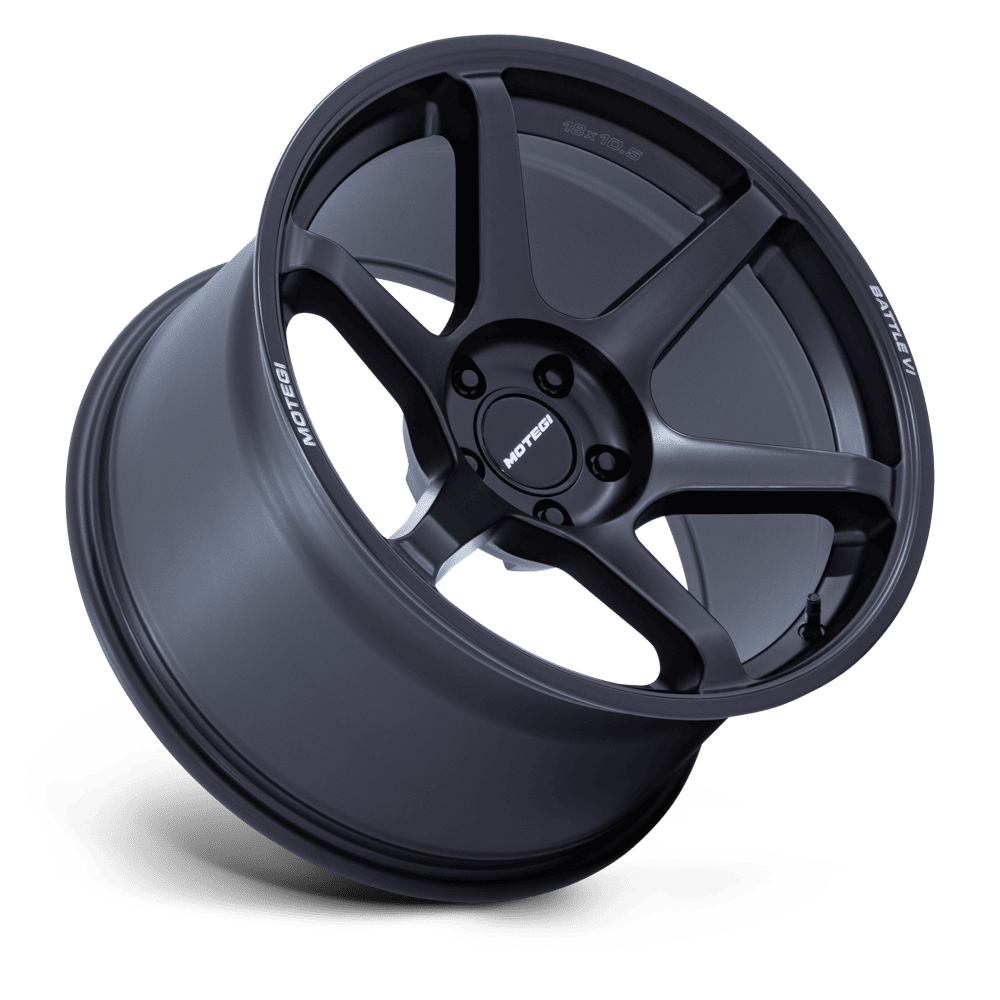 Motegi Racing MR160 Battle VI — Matte Blackbird Metallic — 18x9.5 +35mm — 4X114.3