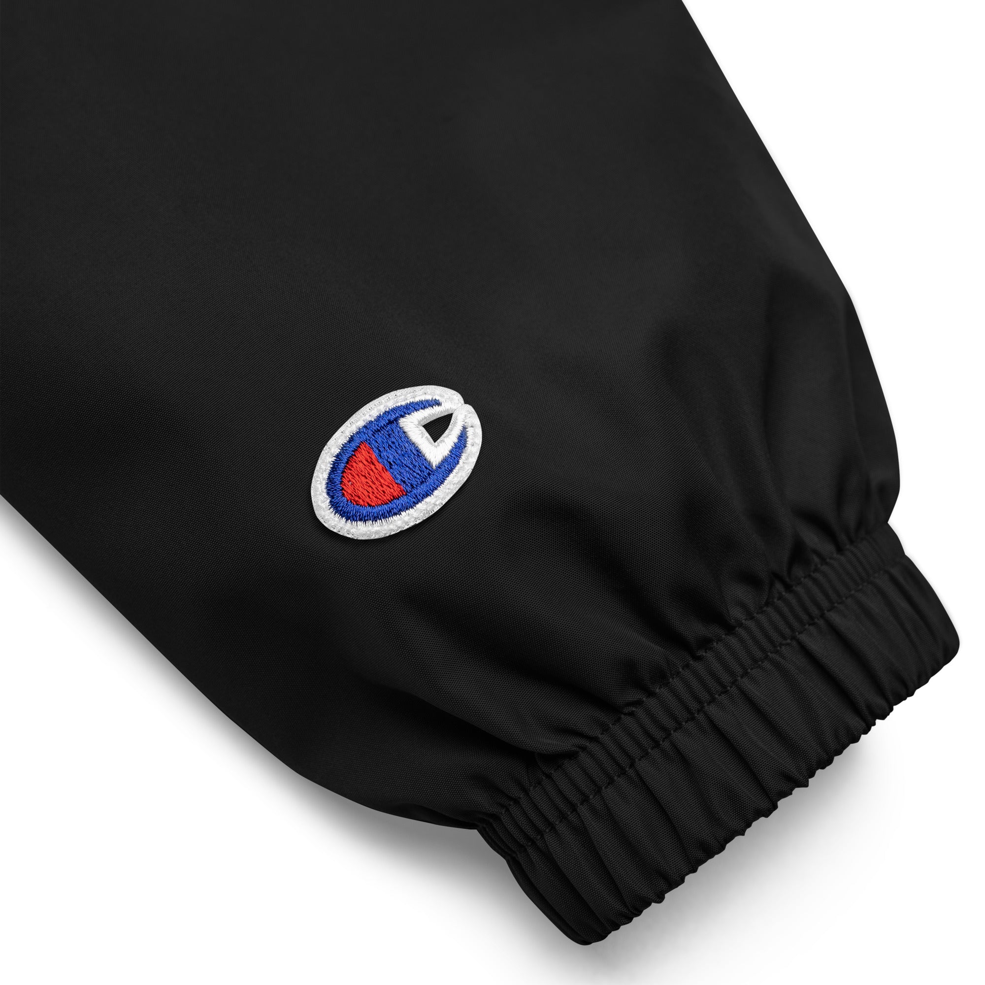 LIQUID ICON EMBROIDERED CHAMPION WINDBREAKER - BLK/WHT