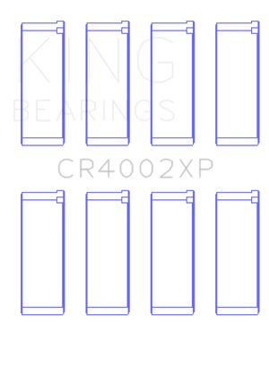 King Ford/Kia/Mazda DOHC 16 Valve/SOHC 16 Valve/SOHC 8 Valve Performance Rod Bearing Set - Size STD