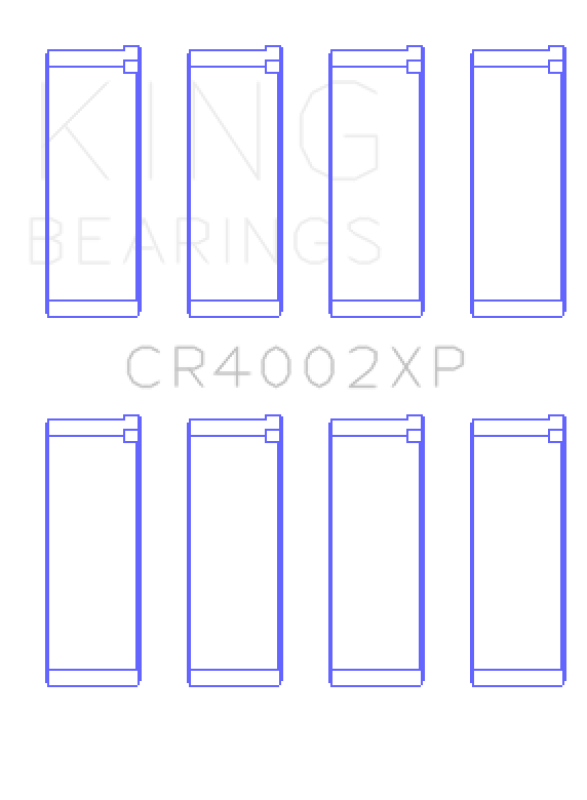 King Ford/Kia/Mazda DOHC 16 Valve/SOHC 16 Valve/SOHC 8 Valve Performance Rod Bearing Set - Size STD