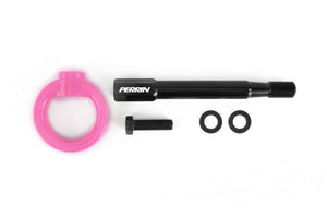 PERRIN 08-14 Subaru WRX/STI (Sedan) / 20-25 Outback All Models Tow Hook Kit (Rear) - Hyper Pink