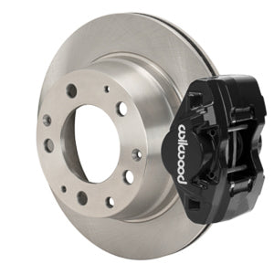 Wilwood 84-89 Porsche 911 D31 11.42in. Rear Brake Kit w/ Flex Lines - Black