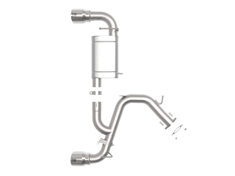 aFe Power Axle Back Exhaust - 19-20 Hyundai Veloster N L4-2.0L (t) w/ Polished tips