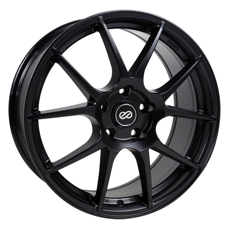 Enkei YS5 15in x 6.5in / 4 x 100mm Single Bolt Pattern / Offset +38mm / 72.6mm Bore - Black