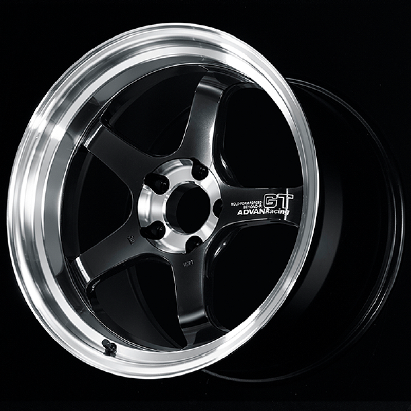 Advan GT Beyond-R 18X10.5 / +24 Off / 5x114.3 BC / 73mm Bore / Diamond Cut and Dark Platinum Black