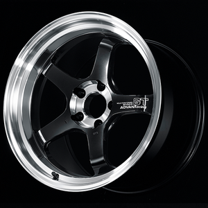 Advan GT Beyond-R 18X9.5 / +25 Off / 5x112 BC / 66.5mm Bore / Diamond Cut and Dark Platinum Black
