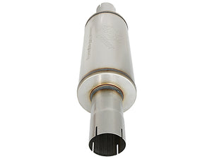 aFe ATLAS Muffler 3-1/2 IN ID Center/Center x 7 IN Dia. X 16 IN L - Round Body