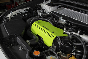 PERRIN 22-25 Subaru WRX Pulley Cover - Neon Yellow (TALL - For Use w/o PERRIN AOS)
