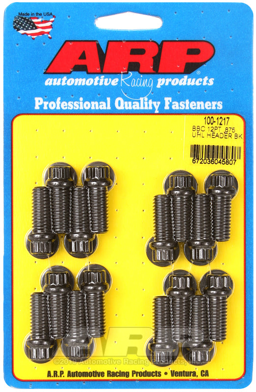 ARP BB Chevy 12pt .875 UHL header bolt kit