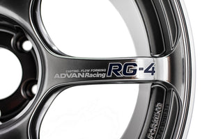 Advan RG-4 17x8.0 / +37 / 5x114.3 - Racing Hyper Black & Ring