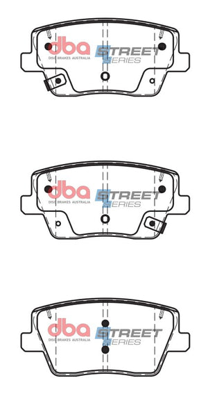 DBA 22-23 Hyundai Veloster (300mm Rear Rotor) Street Series Rear Brake Pads