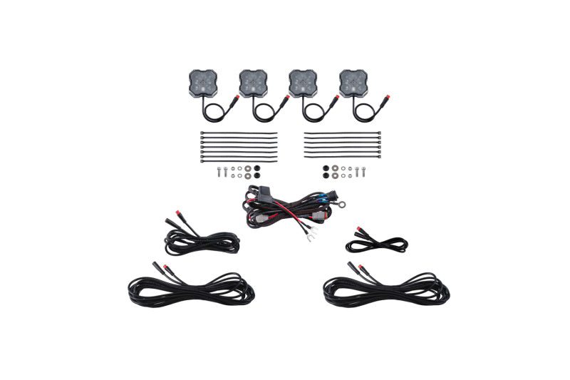 Diode Dynamics RGBW Rock Light Installer Kit (4-pack)
