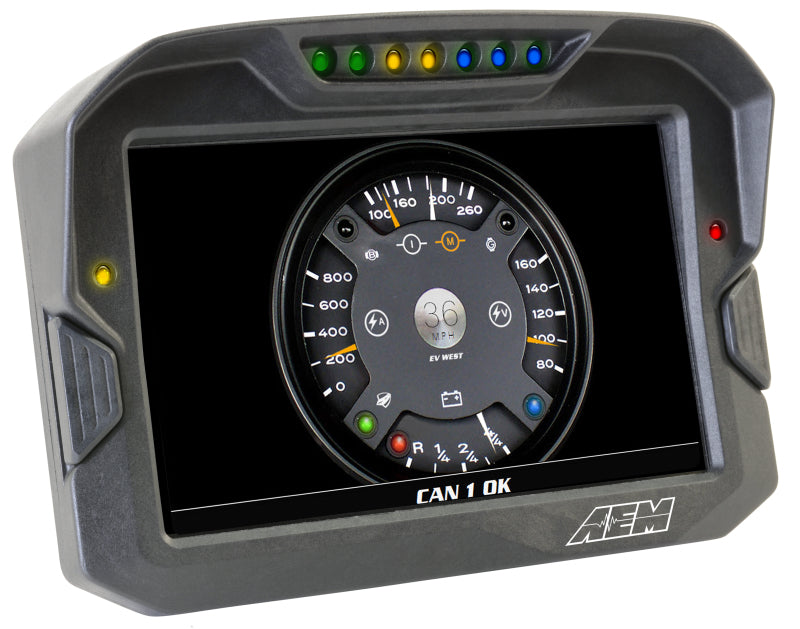 AEM CD-7 Non Logging GPS Enabled Race Dash Carbon Fiber Digital Display w/o VDM (CAN Input Only)