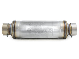 aFe MACH Force-Xp Muffler 3 IN ID Center/Center x 5 IN Dia. x 19 IN Overall Length - Round Body