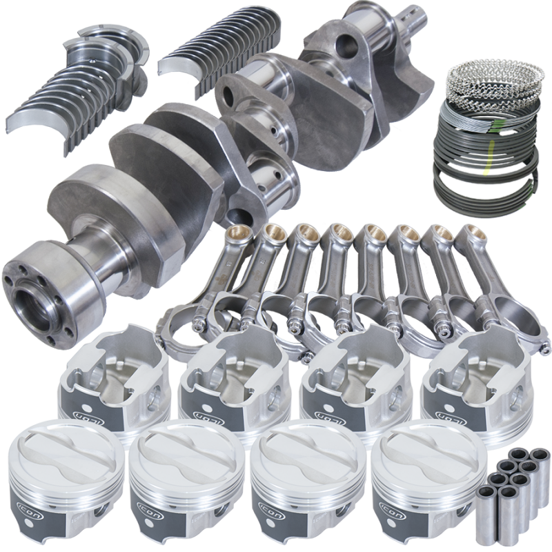 Eagle Chevy LT1350 1Pc 3.750in Crank 5.700in I-Beam Rods -18cc 4.040in Pistons Rotating Assembly