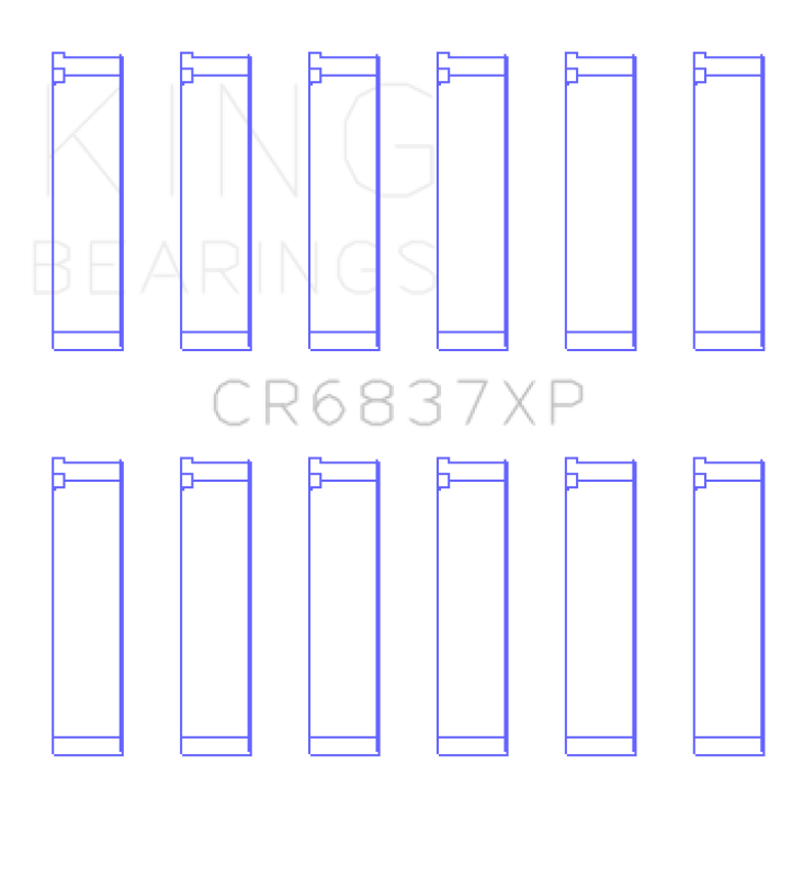 King Engine Bearings Honda J30/J35 Connecting Rod Bearing Set (Set of 6)