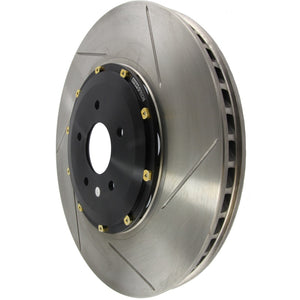 StopTech 09-11 Nissan GT-R Front Left Slotted Bare Iron 380x34mm AeroRotor Kit