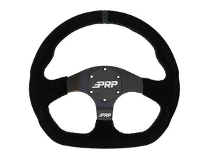 PRP Comp-R D-Shape Suede Steering Wheel - Blue