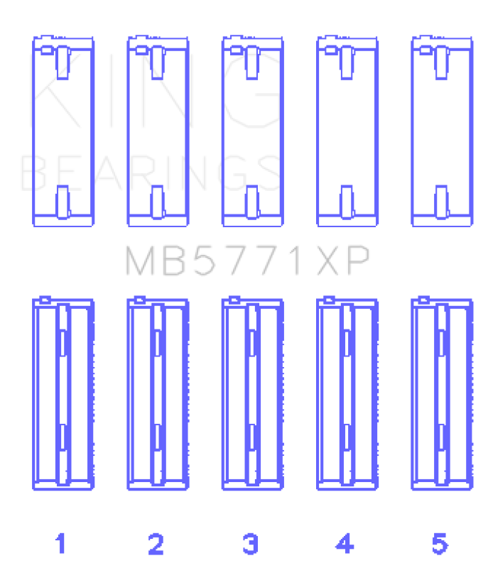 King Engine Bearings Hyundai G4KF Crankshaft Main Bearing Set