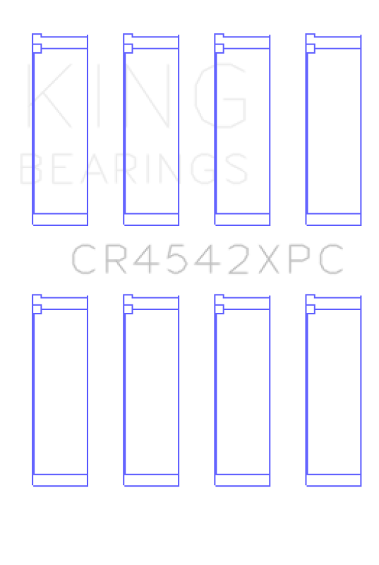 King Engine Bearings Honda K-Series pMaxKote Performance Rod Bearing Set - Size +.026mm