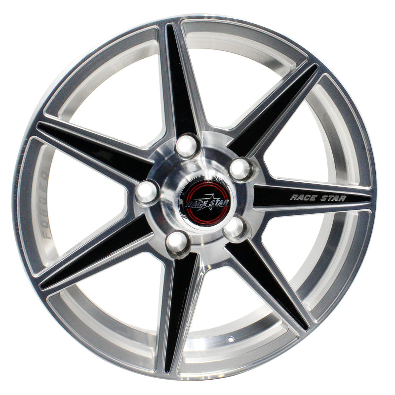 Race Star 72 ValStar 17x4.5 / 5x4.50BC / 2BS / 3.072in CB / Machined w/Black Accents Wheel